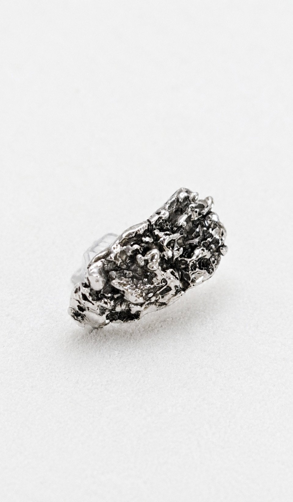 Ring van zilver gemaakt met de verloren-wastechniek - YK Art