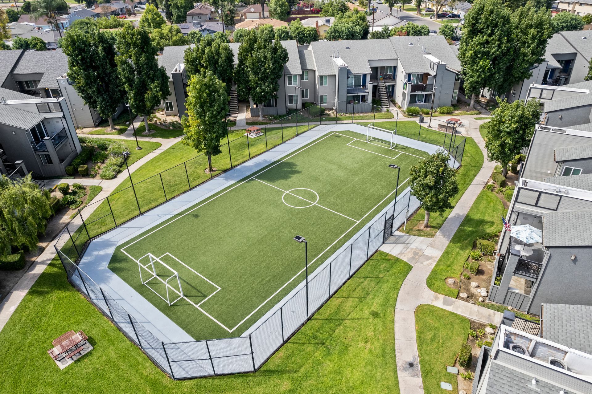 Click this image of the soccer field to go to the Amenities page to view more amenities at The James