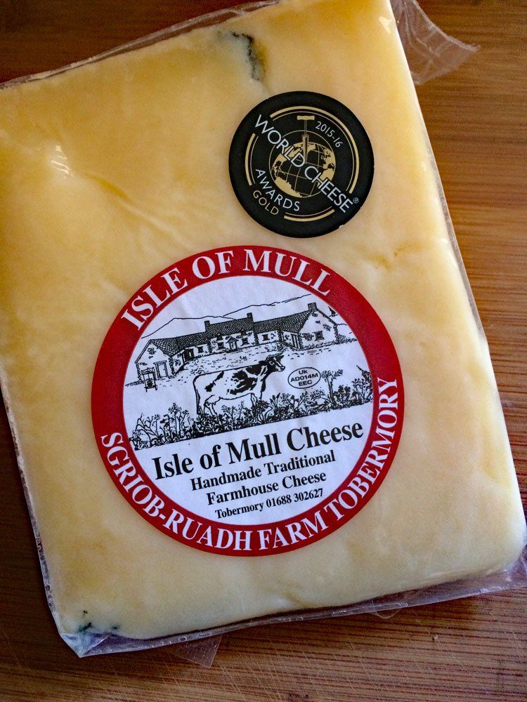 A Handmade Traditional Farmhouse Cheese label shown on the product
