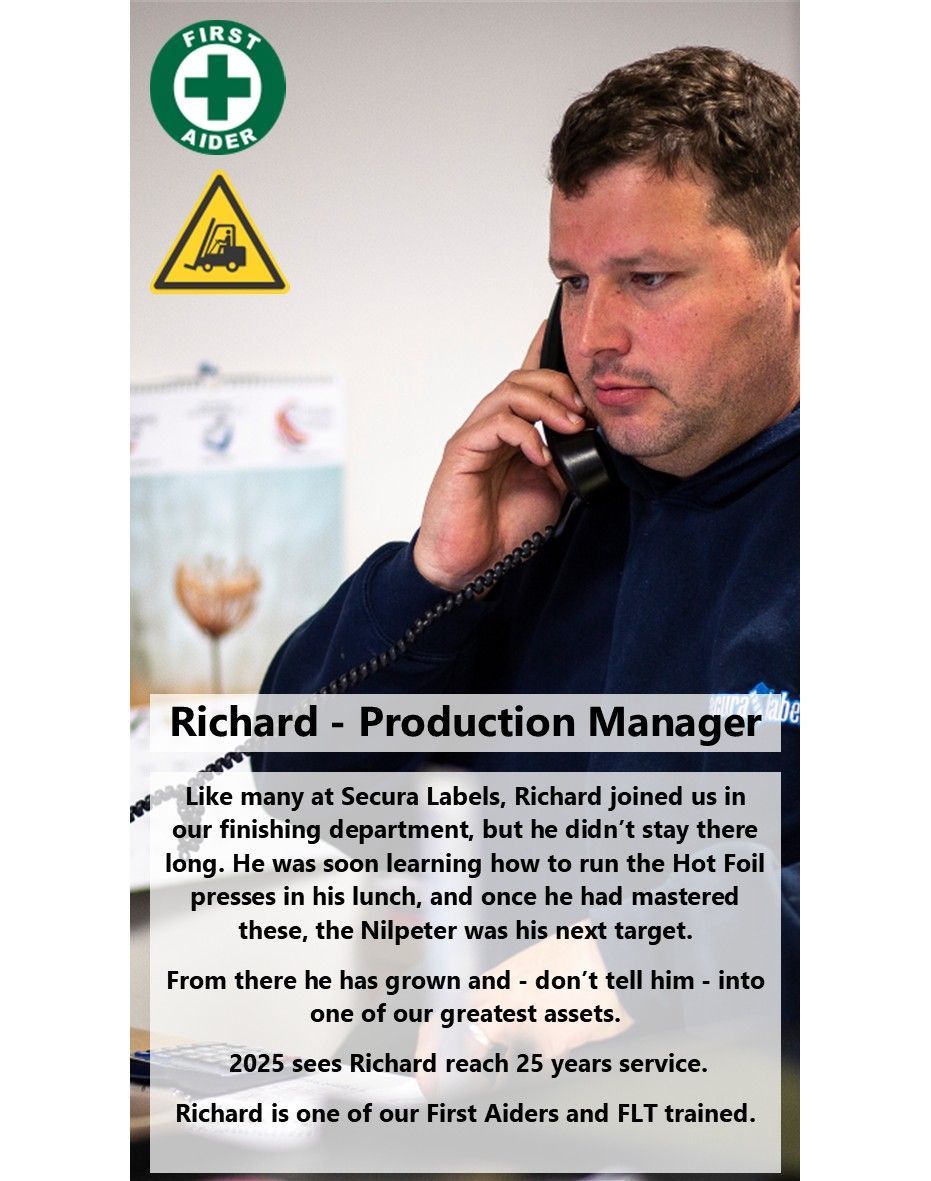 Richard Phillips - Production Manager at Secura Labels