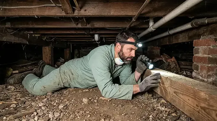 Call now information and B Yearly inspections in sub floor are required and carried out every year in cairns.