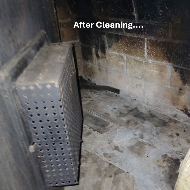 Fireplace after
