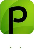 Green square with a black letter "P"; app icon.