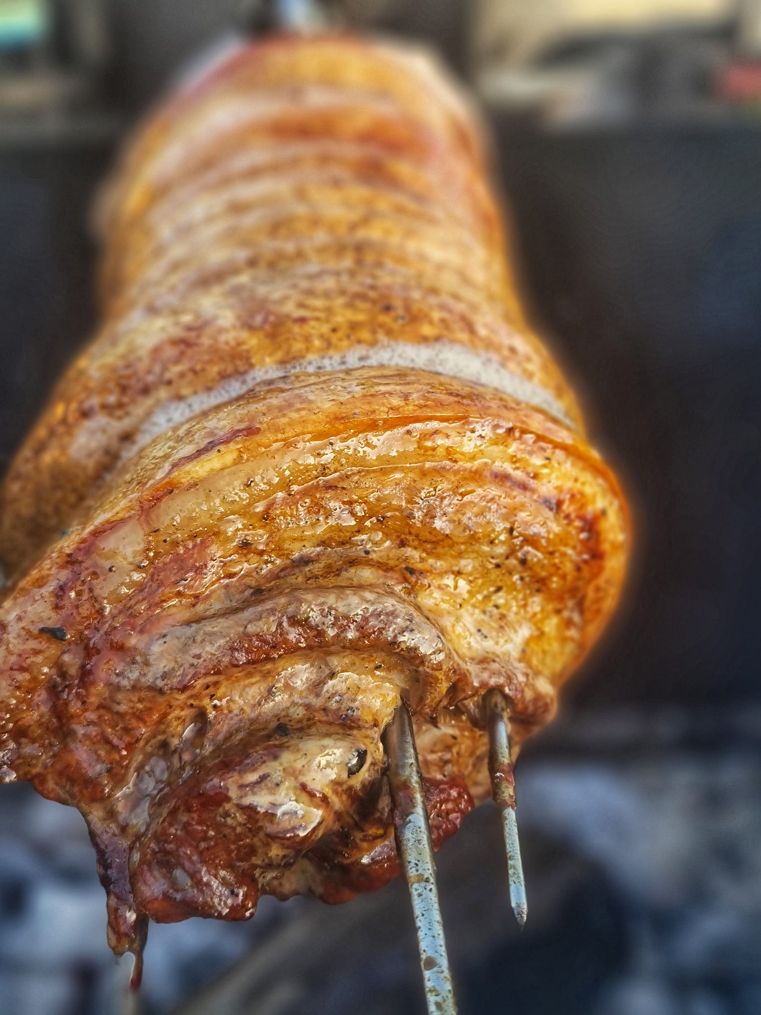 Rotisserie pork belly