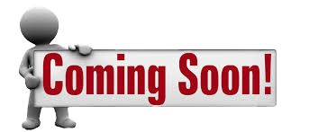 A 3d man is holding a sign that says `` coming soon ''.