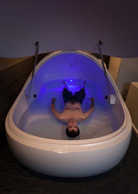 Photo of a man floating