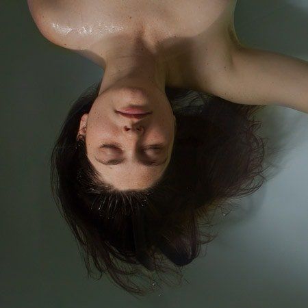Photo of a woman enjoying float therapy