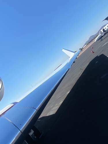 airplane wing brightwork