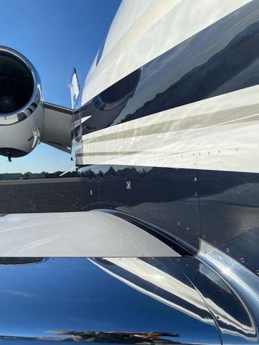 cleaned airplane