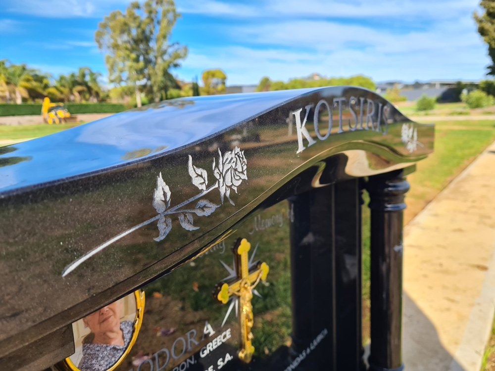 Panel Lettering Memorial Lettering & Accessories | Adelaide Memorials