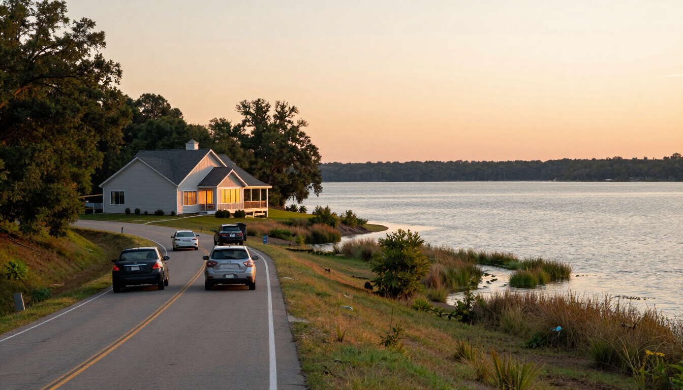Dallas to Cedar Creek Lake commute and lake house