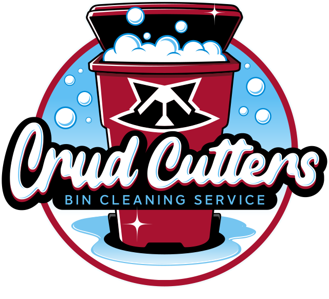 A logo for crud cutters bin cleaning service
