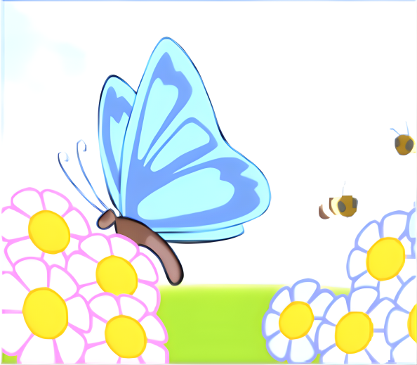 Three kites flying in the sky: blue diamond, rectangular with yellow and pink, and a fish kite.