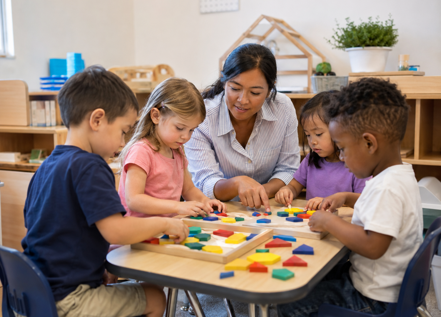 preschool classroom routine for children in Round Rock TX