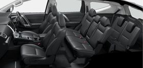 The Mitsubishi Montero, with seating for 7 passengers and off-road 4WD capabilities, is available for car rental in Palawan, specifically in Puerto Princesa, Philippines, for your adventurous journeys.