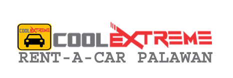 CoolExtreme Rent-A-Car Palawan | Car Rental in Puerto Princesa & Palawan Logo for Car Rental Palawan featuring a stylized car design overlaid on a map of Palawan, symbolizing the comprehensive rental services offered throughout the entire region, highlighting accessibility for exploring all of Palawan’s attractions.
