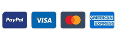 Credit card payment symbol indicating that we accept all types of credit cards and PayPal for car rental payments in Palawan, ensuring convenient and secure transactions for our customers.