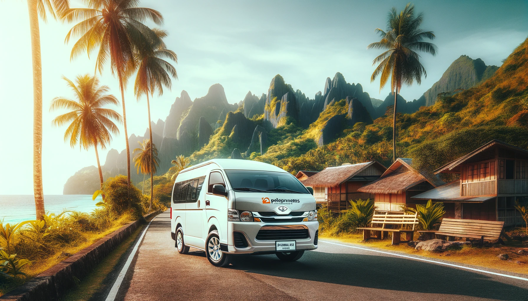 Palawan van Rental Ready For Travel from Puerto Princesa to El Nido