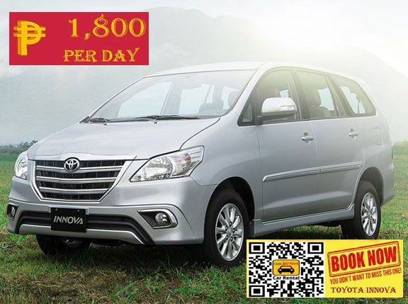 Toyota Innova 1,800 Per Day Car Rental Palawan Toyota Innova with manual transmission available for rent at ₱1,800 per day. Ideal for a reliable and comfortable self-drive experience in Palawan.