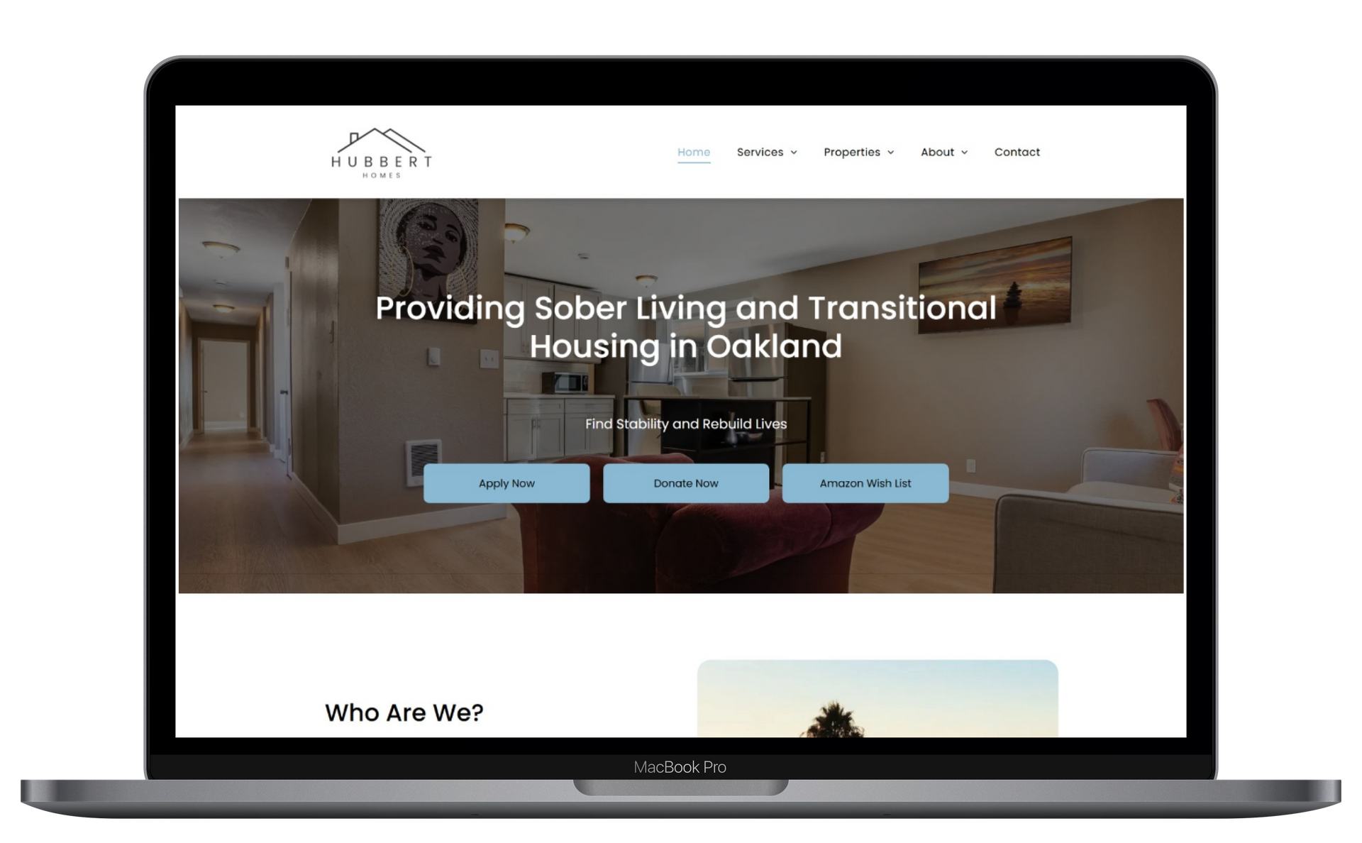 Hubbert Homes Website Preview