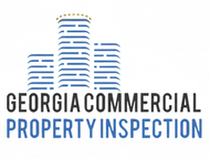 Georgia Property Inspection logo: Circular badge with a house inside a magnifying glass.