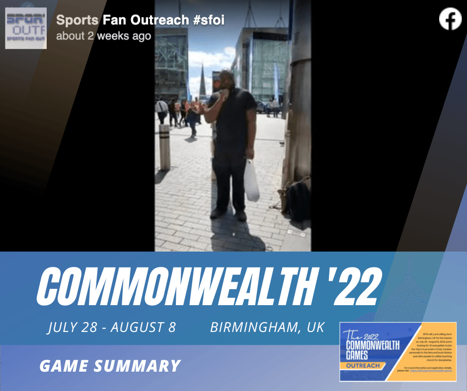 what is evangelism with Al Baker at the World Games Outreach