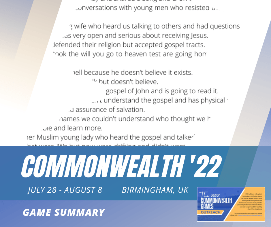 what is evangelism with Al Baker at the World Games Outreach