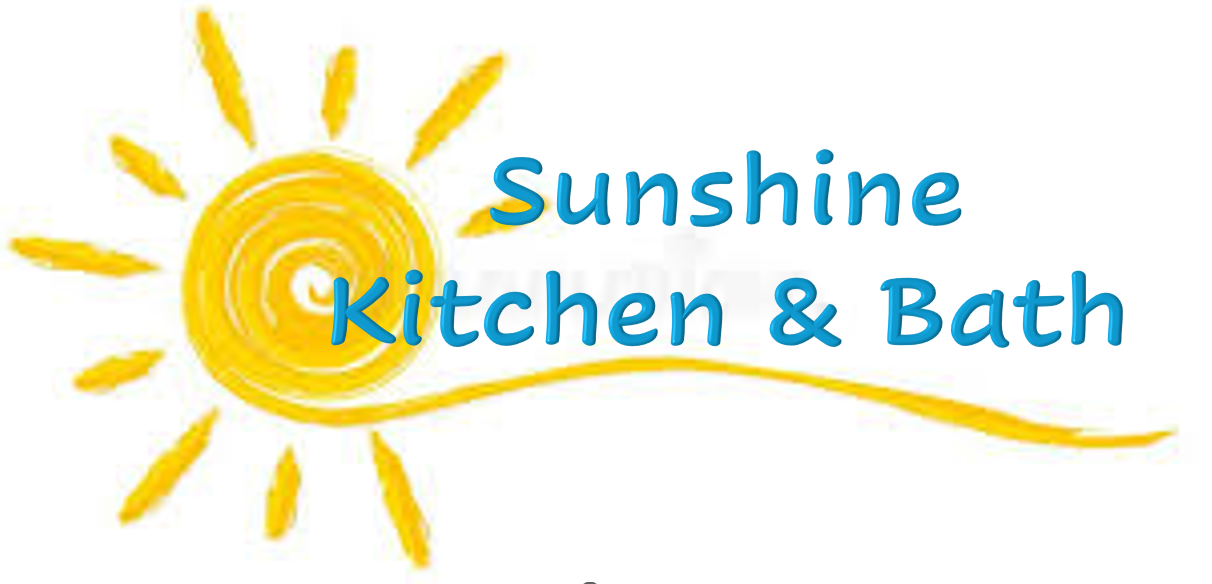 Sunshine Kitchen & Bath logo with a yellow sun and blue text