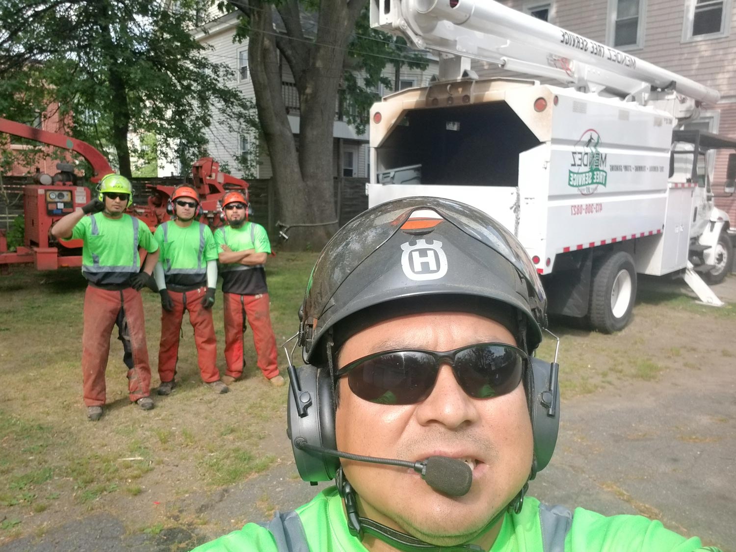 Mendez Tree Service Workers — Springfield, MA — Mendez Tree Service LLC