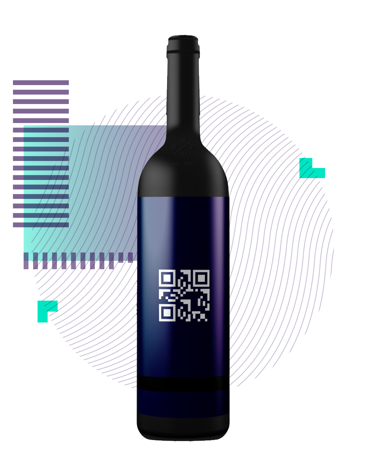 ALC Label - Bottle with an e-label ALC Label - Bottle with an e-label