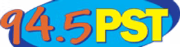A logo for a radio station called 94.5 pst