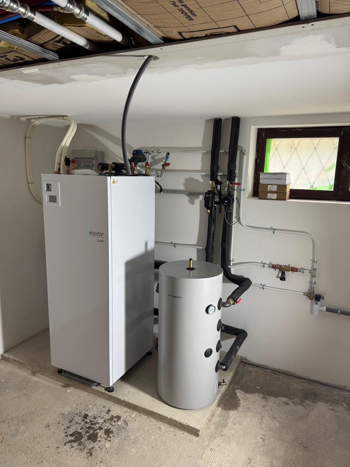 renovation global isolation changement de porte et fenetre et installation de pompe a chaleur en alsace bas rhin hageunau