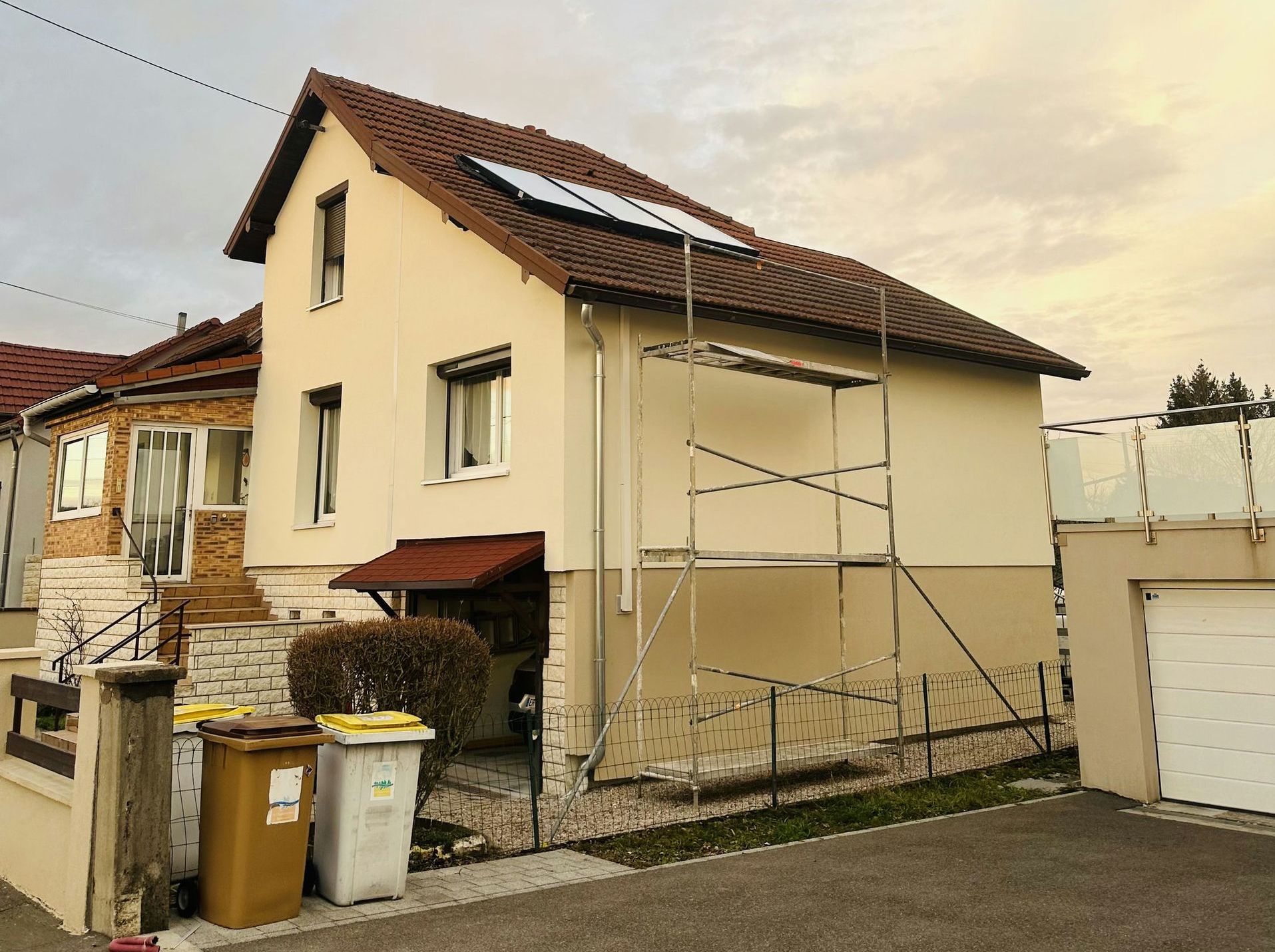 Une maison en rénovation avec isodeco 