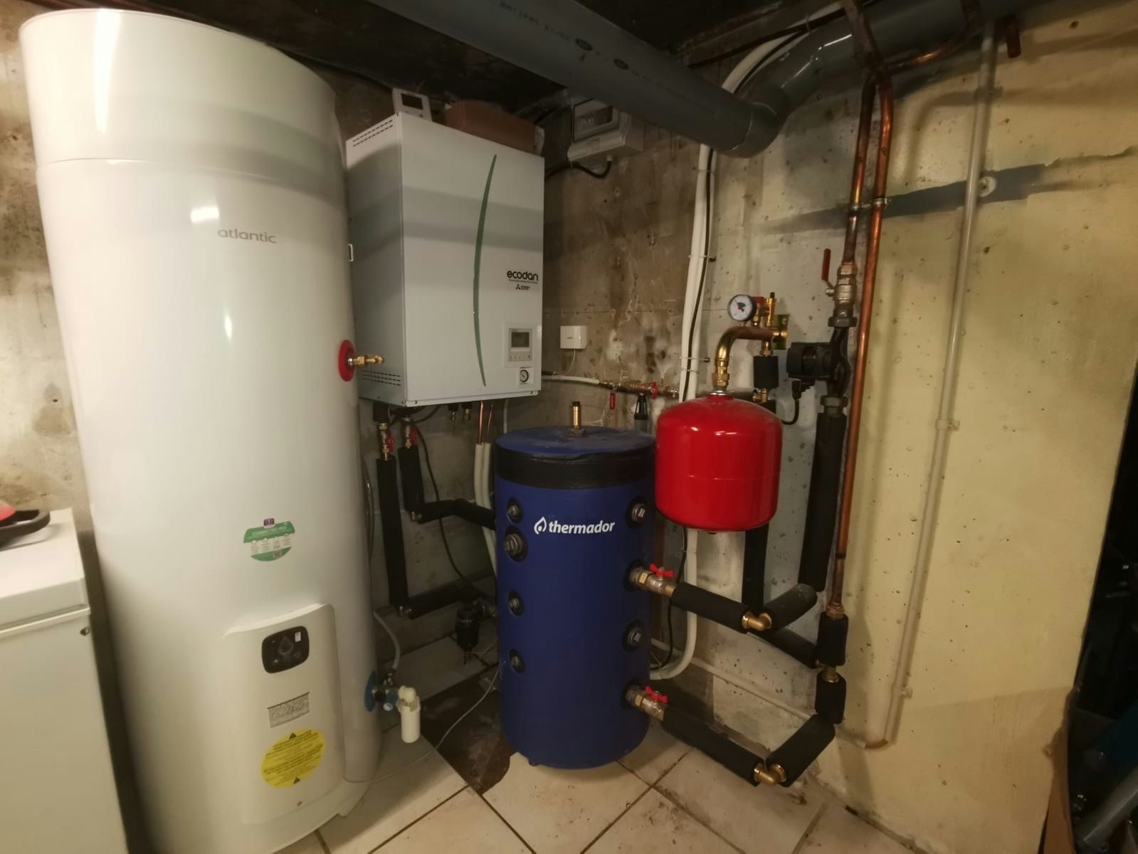 Installation d'une pompe à chaleur Mitsubishi ecodan 