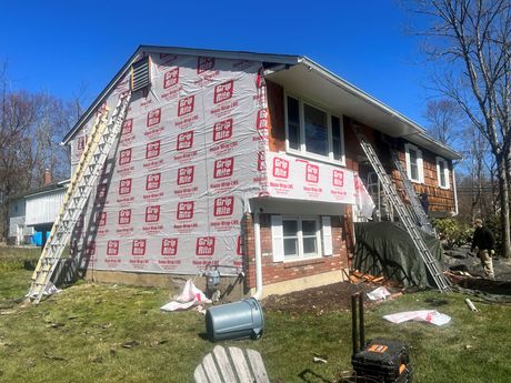 House Being Remodeled — Mendham, NJ — Four J’s Contracting & Roofing LLC House Being Remodeled — Mendham, NJ — Four J’s Contracting & Roofing LLC