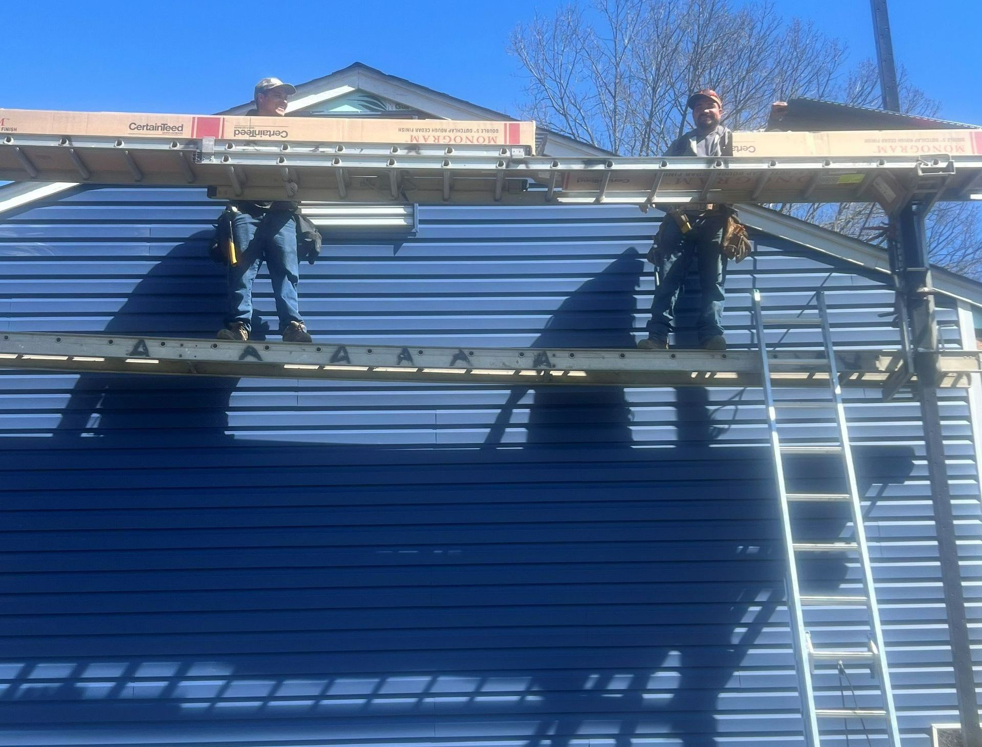 House Being Remodeled — Roxbury, NJ — Four J’s Contracting & Roofing LLC House Being Remodeled — Roxbury, NJ — Four J’s Contracting & Roofing LLC