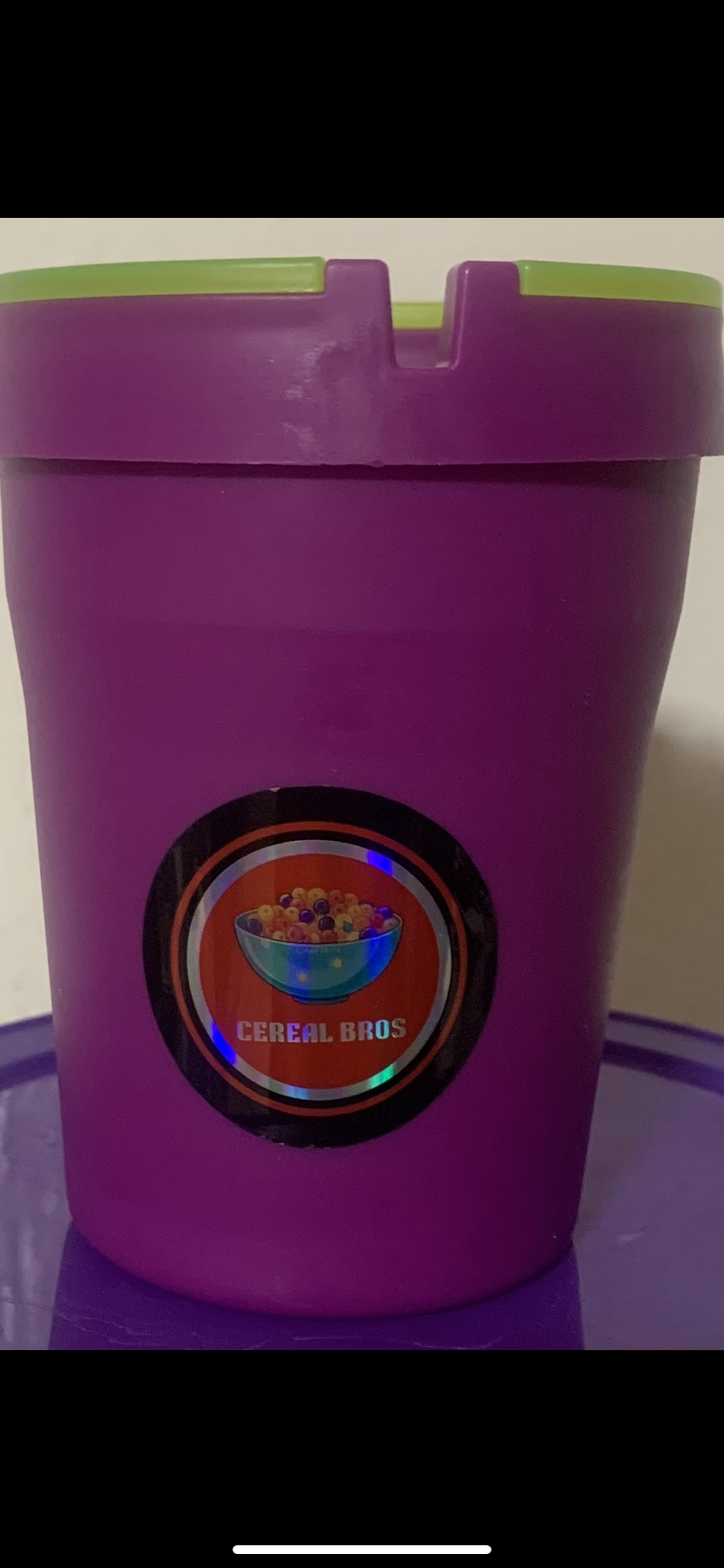 CB ashtray purple