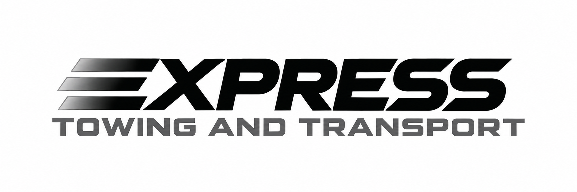 Express Towing and Transport logo in black and gray text