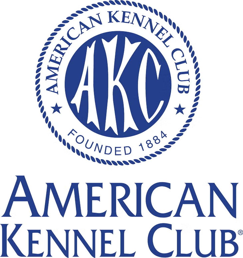 American Kennel Club logo: Blue seal with text 