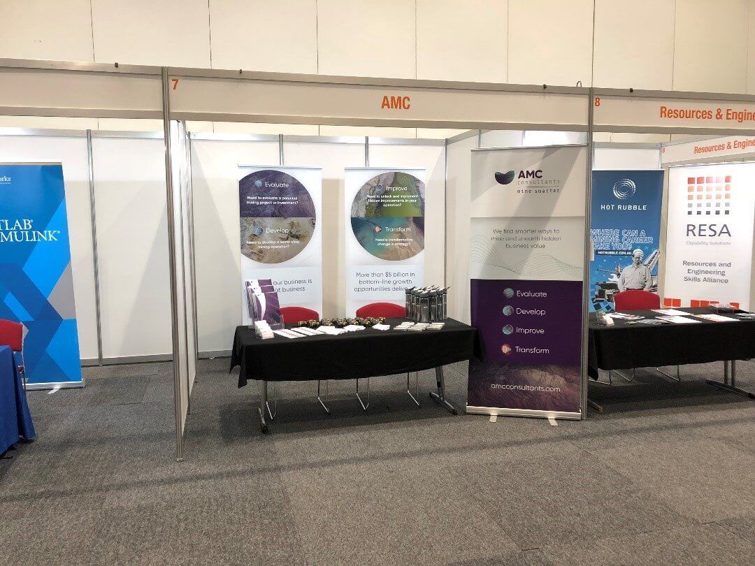 AMC’s booth at the Copper to the World Conference