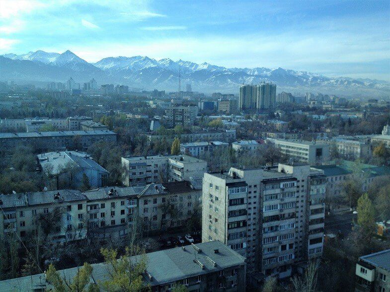 View of the mountains