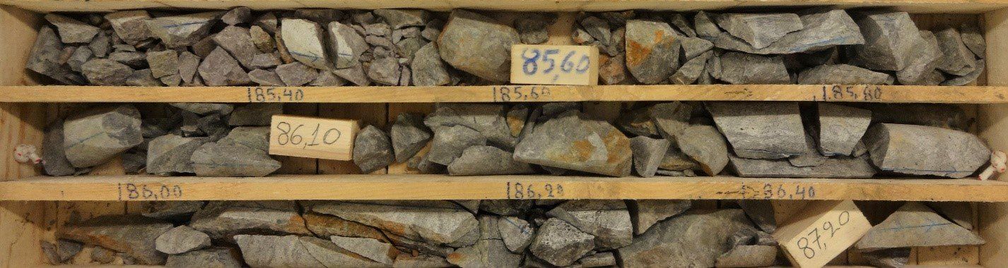 Shelves with raw materials