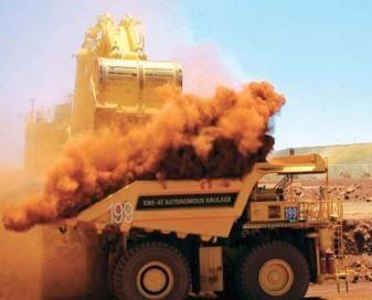 Dusty conditions experienced at a mine