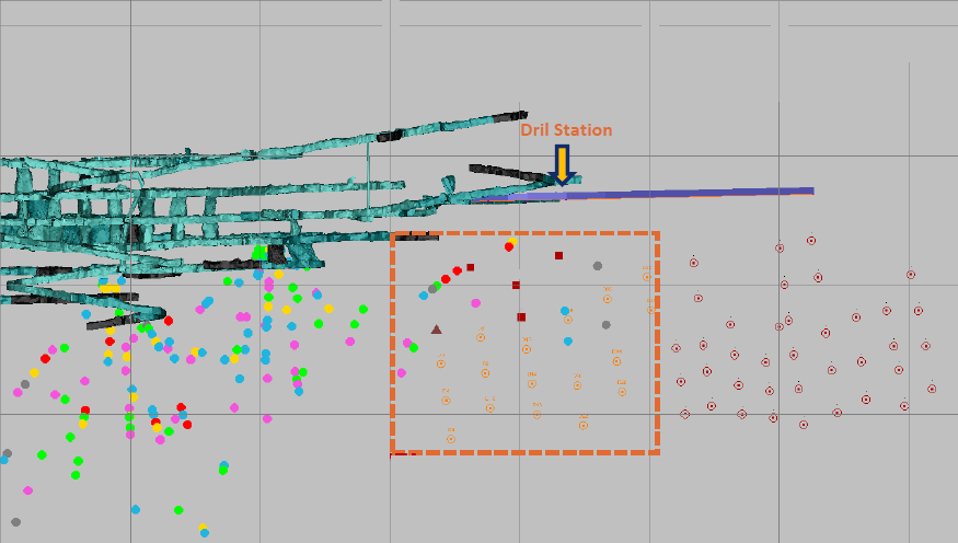 Mapped out drilling plan