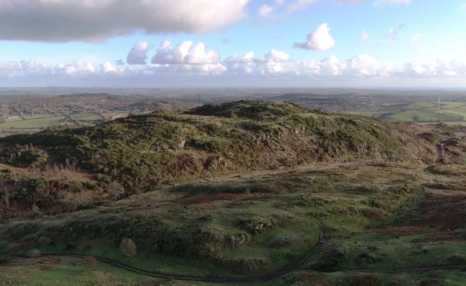 Drone picture of the Middle and Back Mountain