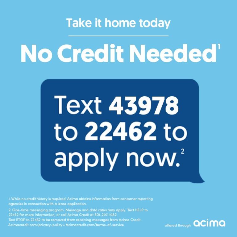 image of financing application with no credit needed