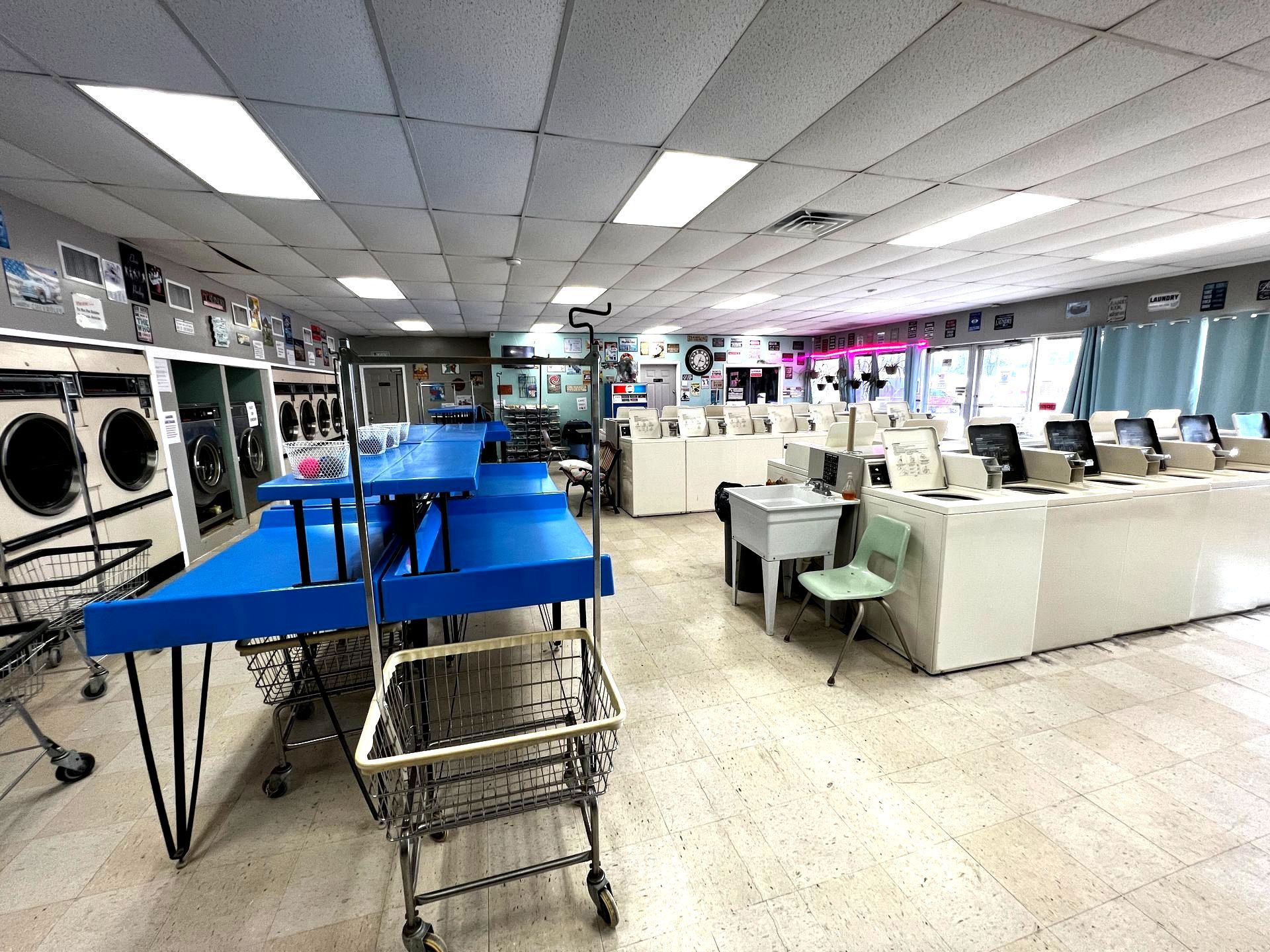 inside photo of titan laundry facility