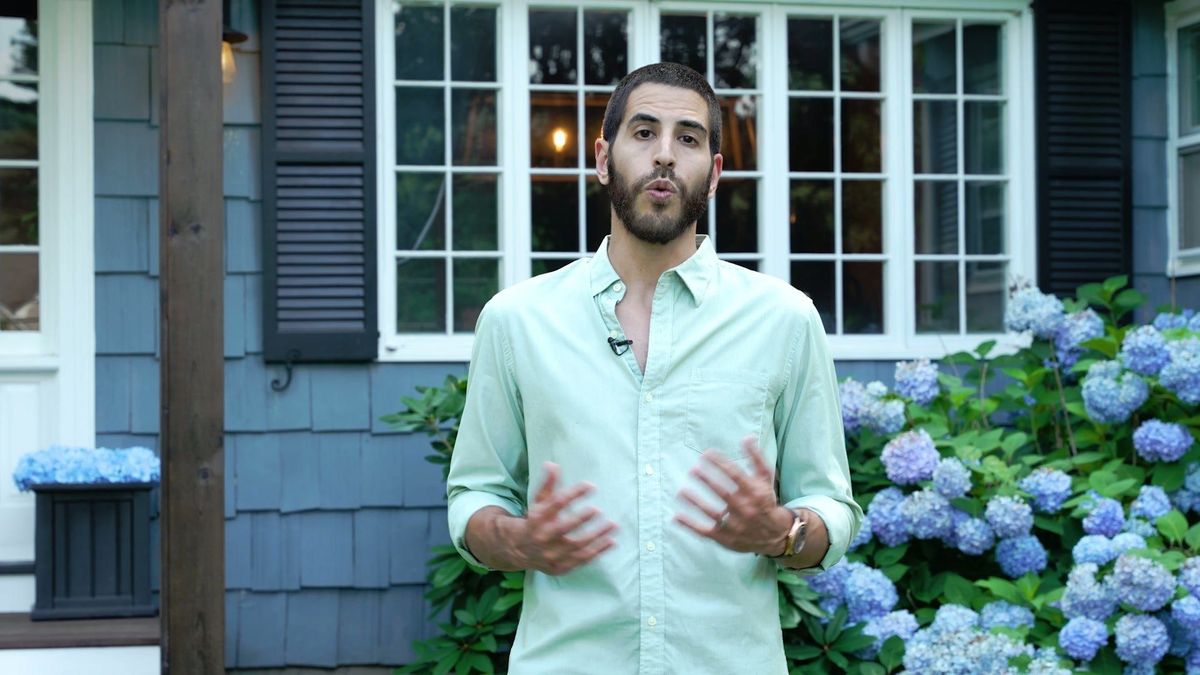 Lou Raven introduces the Canton property outside the house