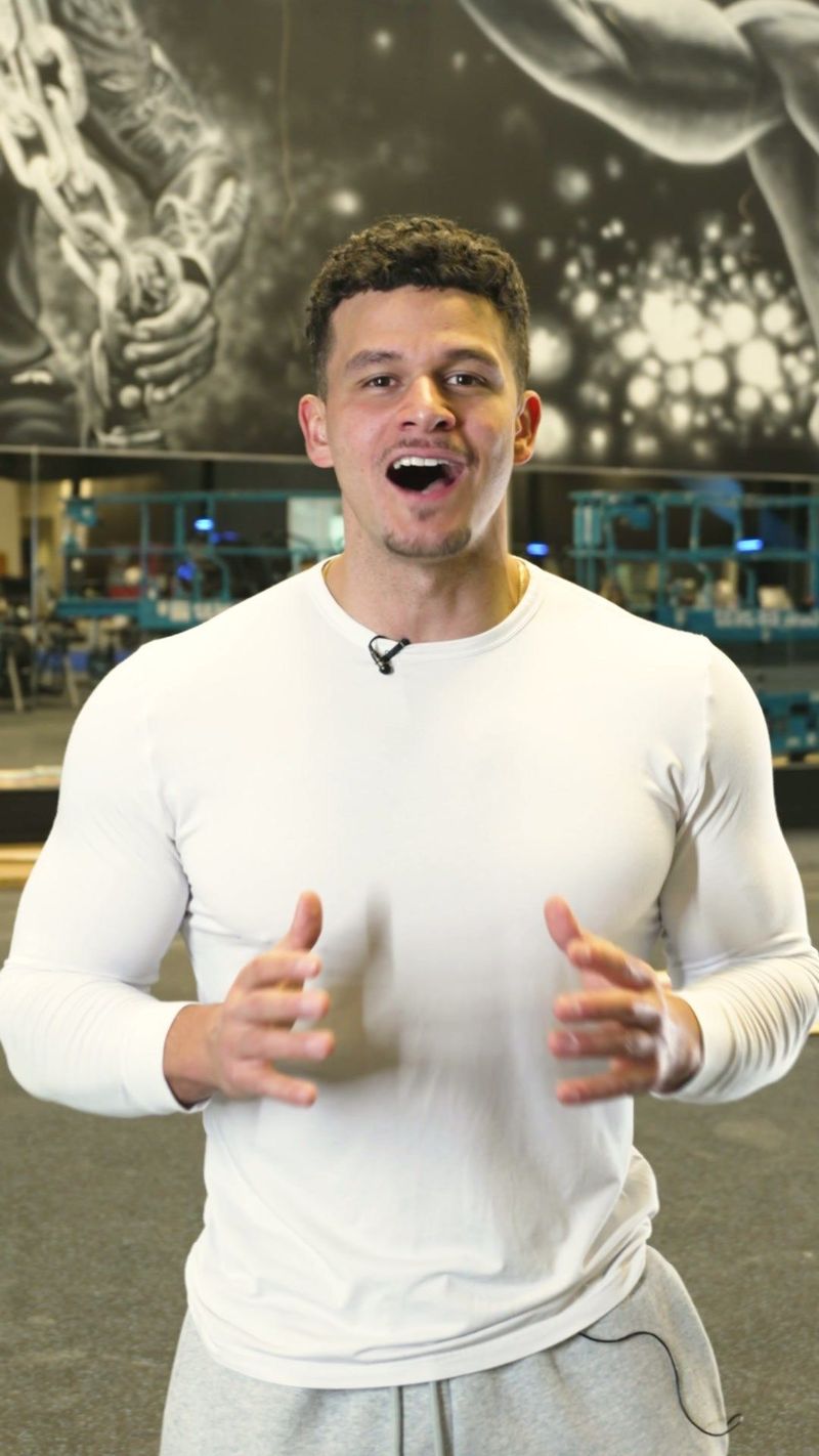 Anthony speaks to camera inside GF Fitness — video frame