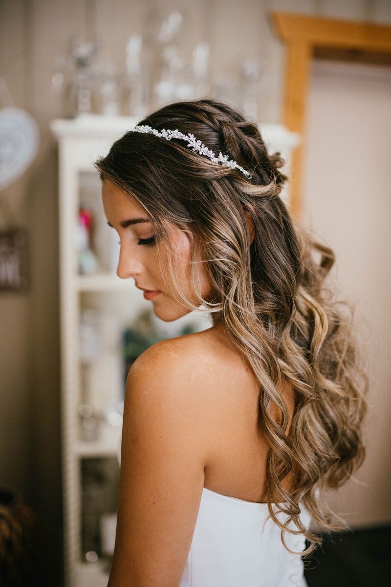 Mariana during bridal preparations